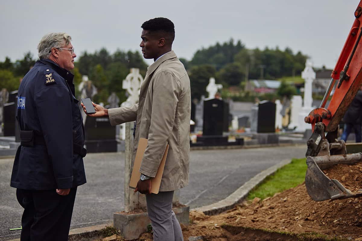 Conleth Hill and Clinton Liberty in Holding 
