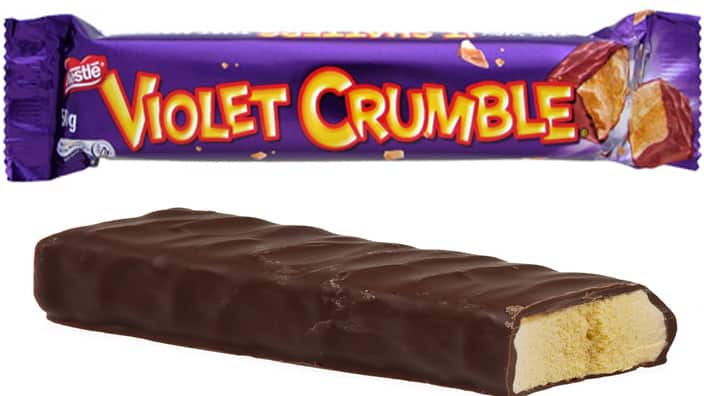 Violet Crumble chocolate