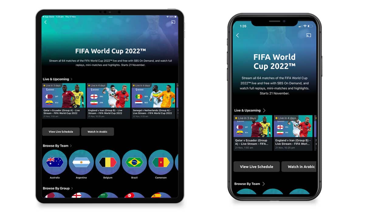 SBS On Demand FIFA World Cup Hub