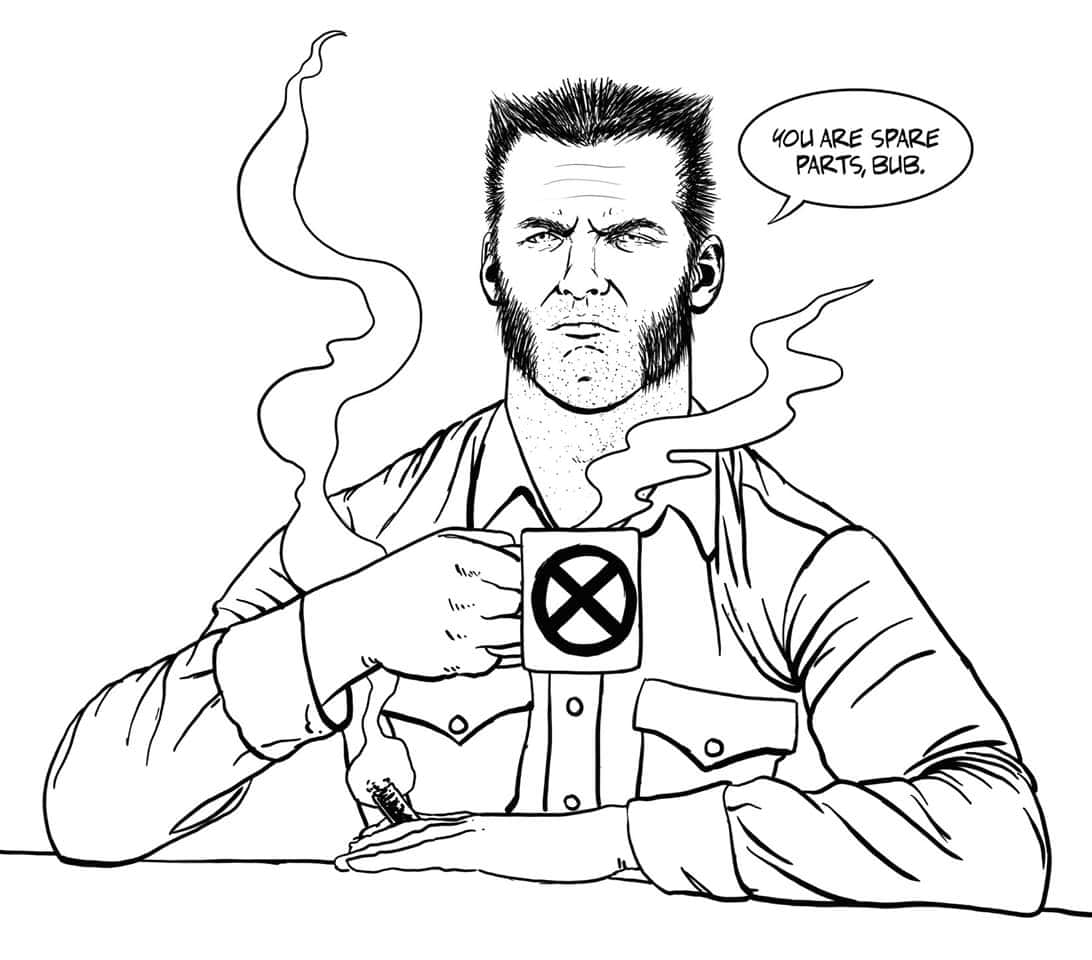 Keeso Wolverine Cartoon