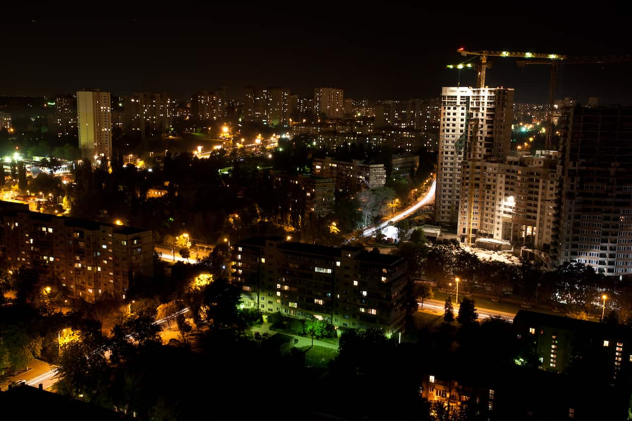 Kiev at night