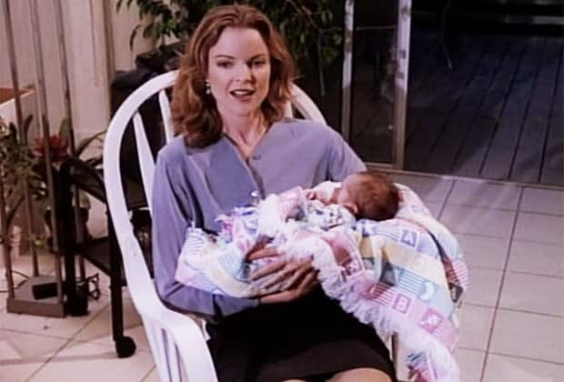 Melrose Place Kimberly breastfeed
