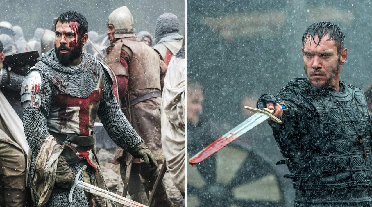 Knightfall Tom Cullen Vikings Jonathan Rhys Meyers