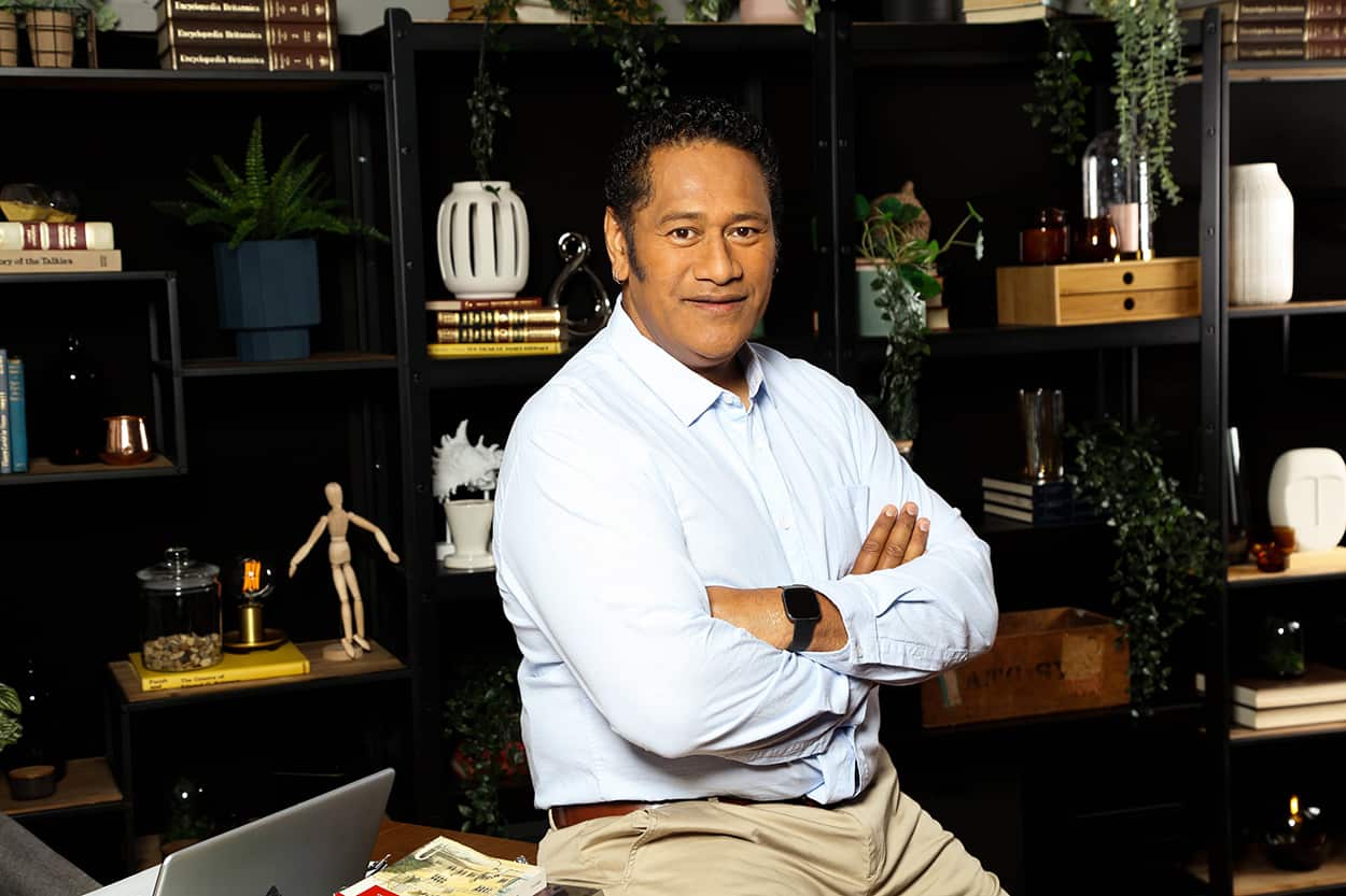 Jay Laga'aia host of Lost for Words