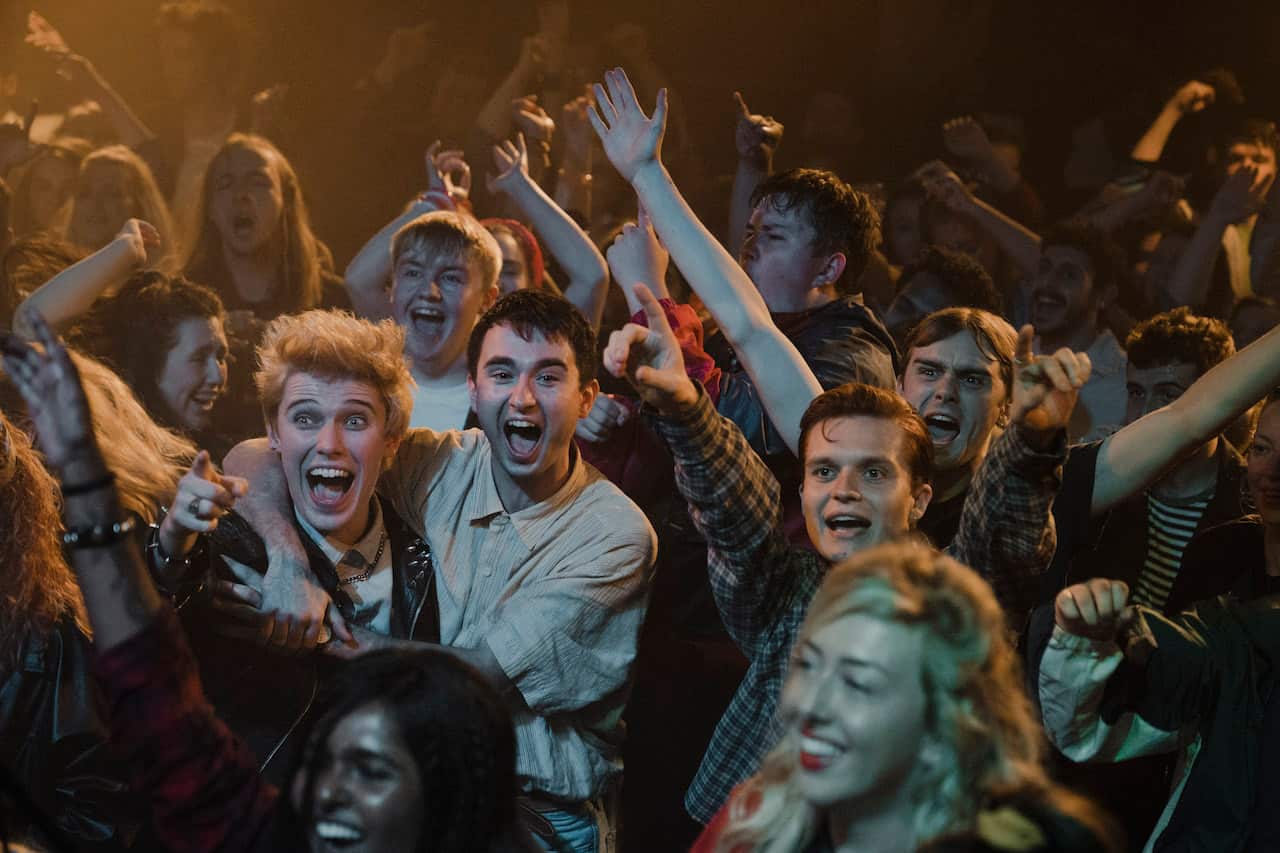 Mayflies,2,Young Hogg (PAUL GORMAN), Young Jimmy (RIAN GORDON), Young Tully (TOM GLYNN-CARNEY), Young Tibbs (MITCHELL ROBERTSON),© Synchronicity Films,Jamie Simpson