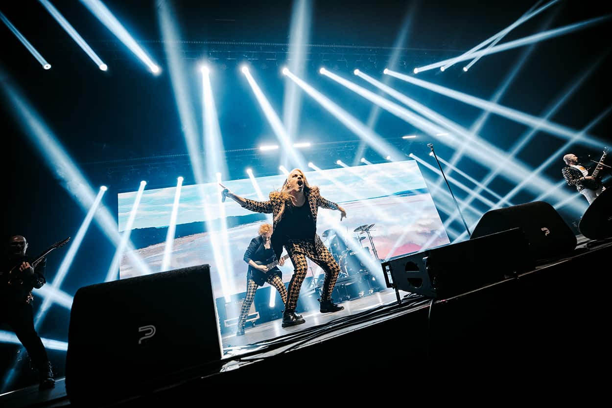 Voyager performing in Amsterdam ahead of Eurovision 