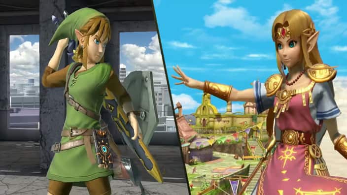 Link and Zelda from Nintendo