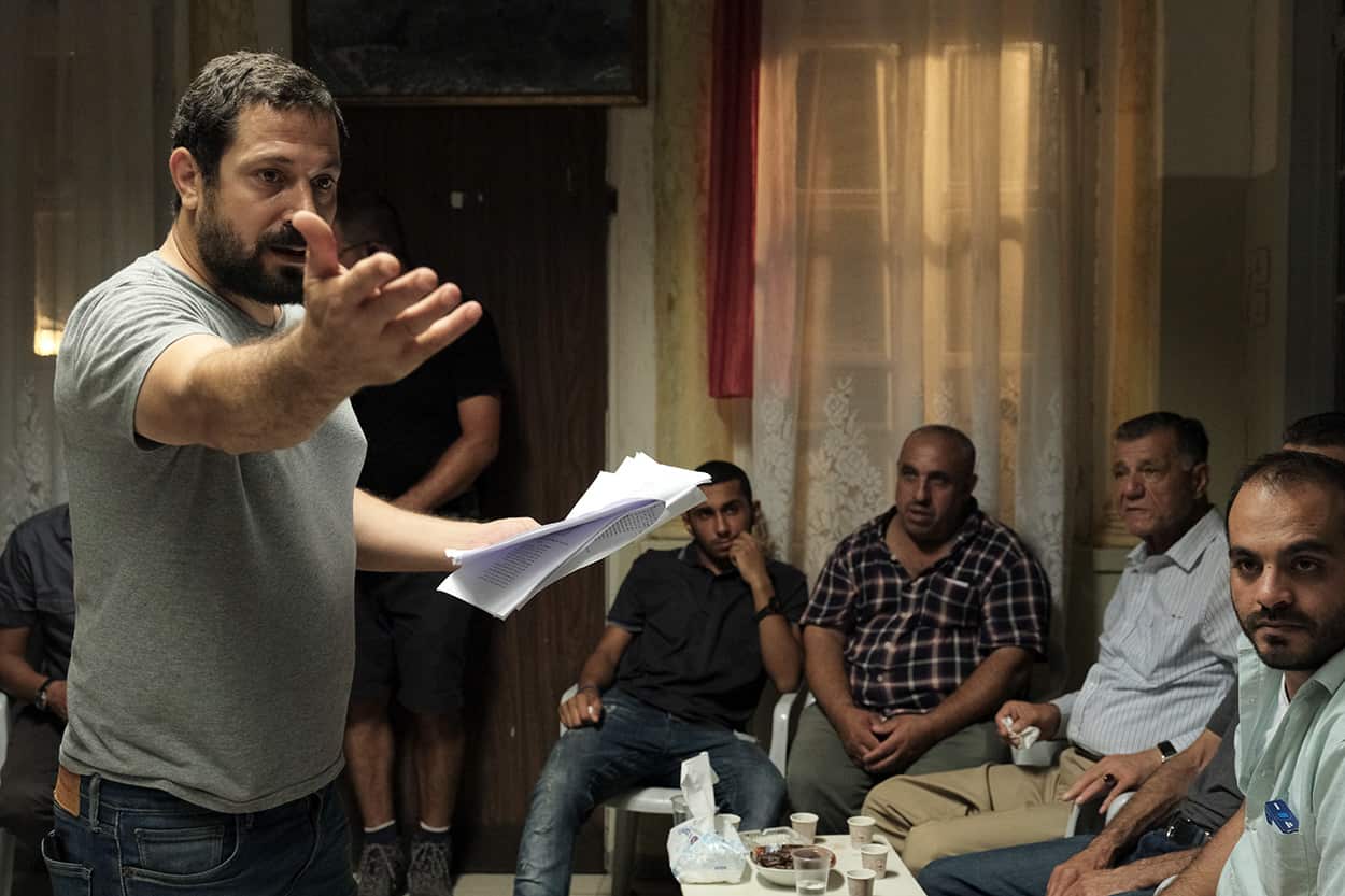 Tawik Abu Wael on set for Our Boys