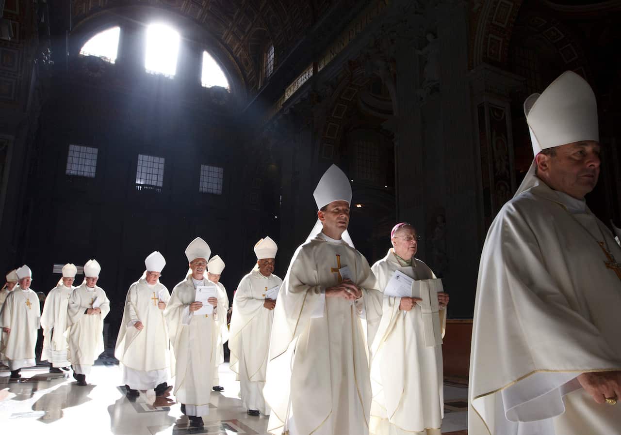 Catholic bishops procession