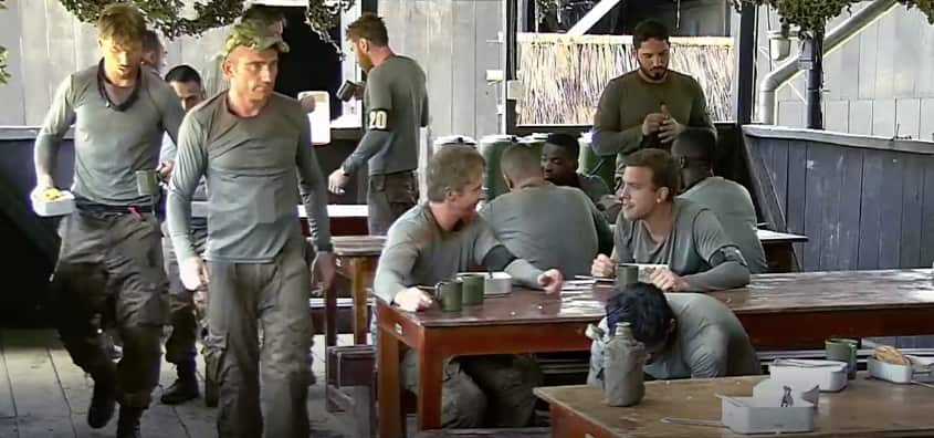 SAS Who Dares Wins dinner