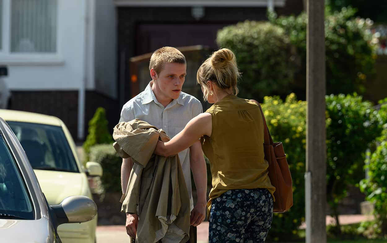 Danny (Lewis Gribben) and Sue (Lisa McGrillis) in Somewhere Boy