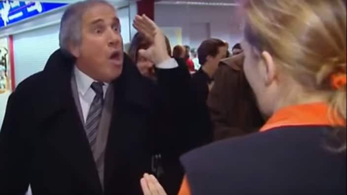 Angry airline passenger