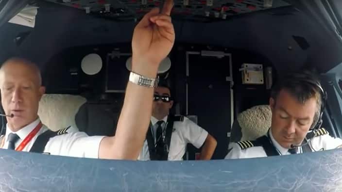 “Jim, if you tell me about your rash one more time, I swear I will push this eject button.”