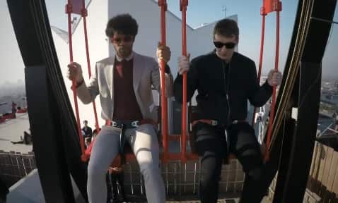 Richard Ayoade chair lift