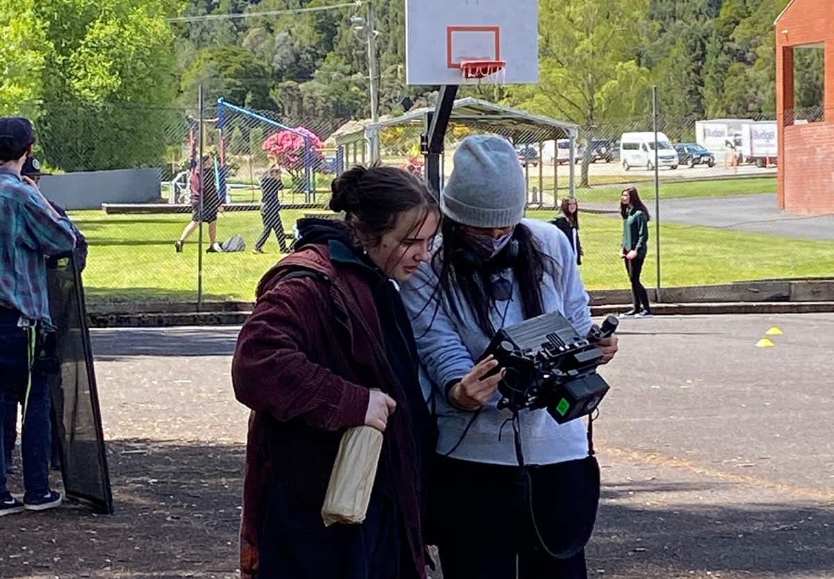 Tegan Stimson with director Stevie Cruz-Martin