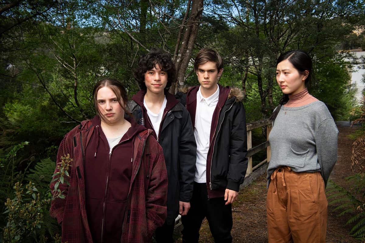 Tegan Stimson (Jas), Harry Prior (Toby), Harry Radbone (Leo), Mabel Li (Ruby)