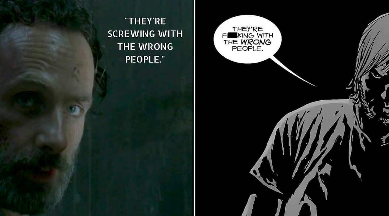 The Walking Dead swearing