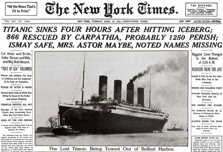 Titanic headline