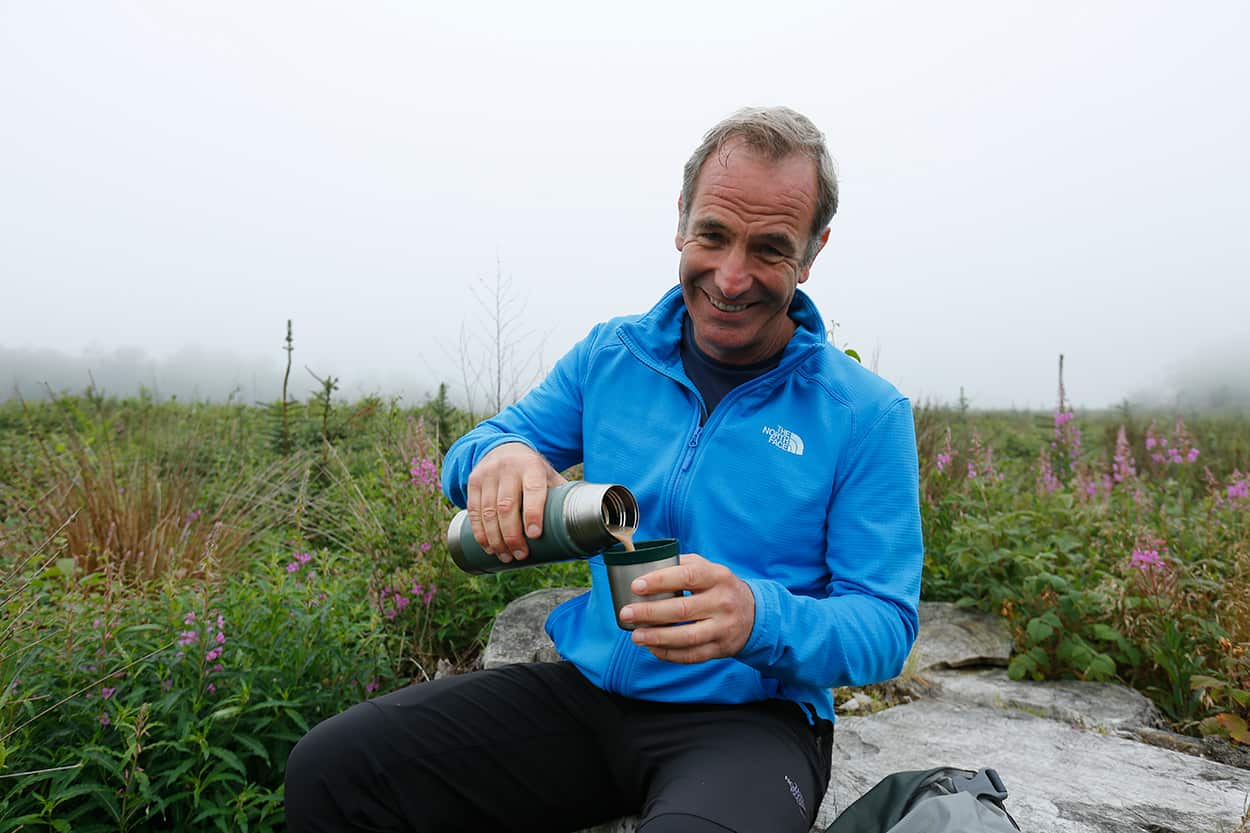 Robson Green on his Hadrian's Wall walk 