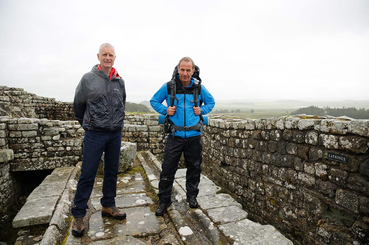 Andrew Pad and Robson Green in Walking Hadrian's Wall