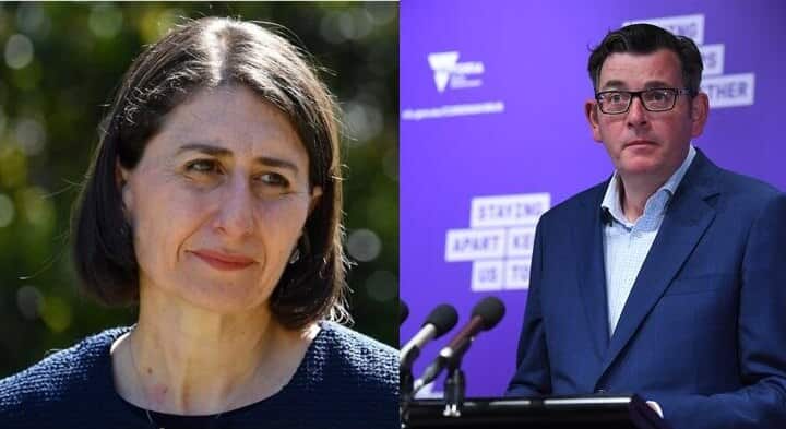 NSW Premier Gladys Berejiklian and Victoria Premier Daniel Andrews
