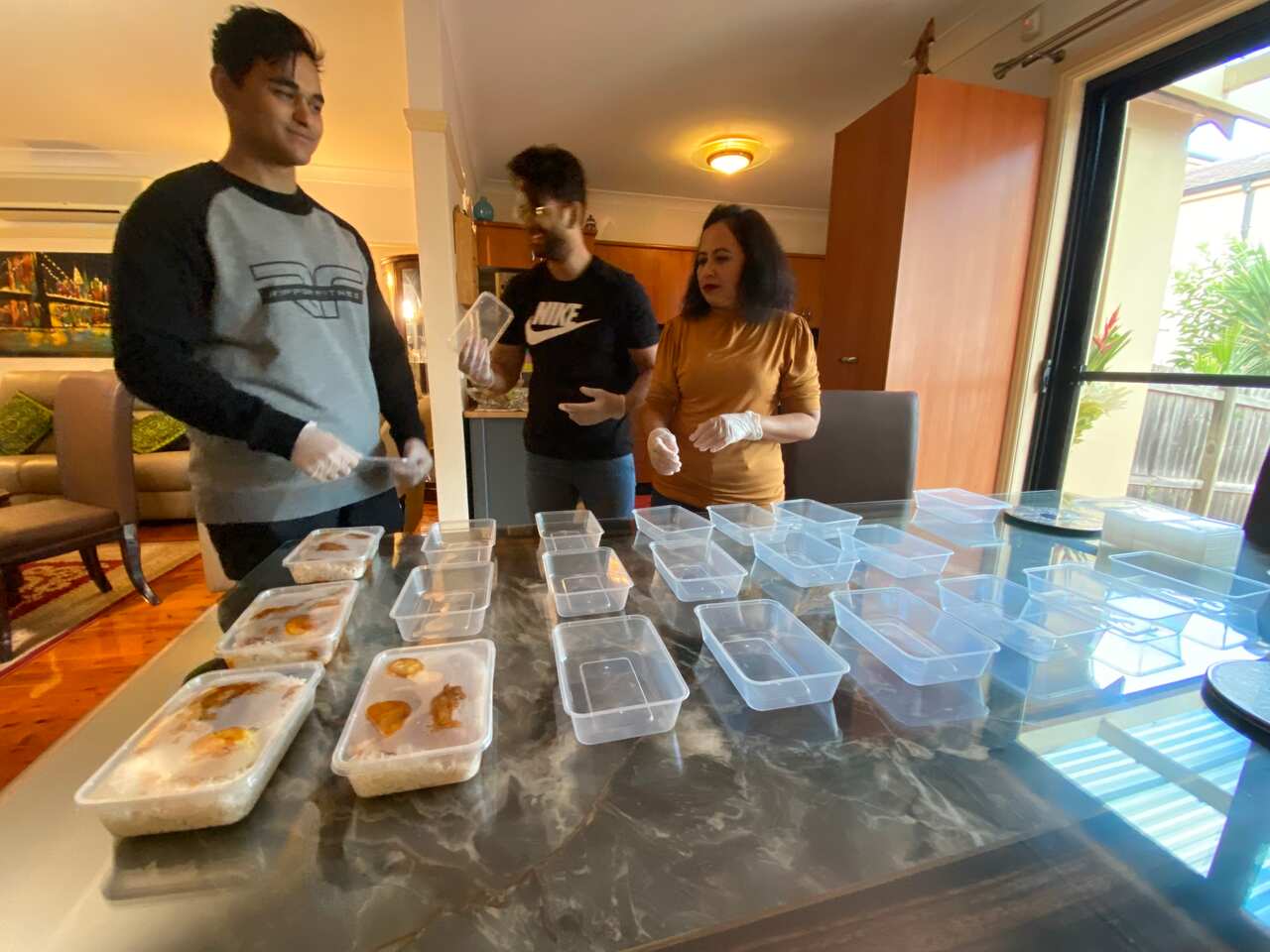 Each Saturday, the Sheikh family cook and distribute up to 40 meals. 