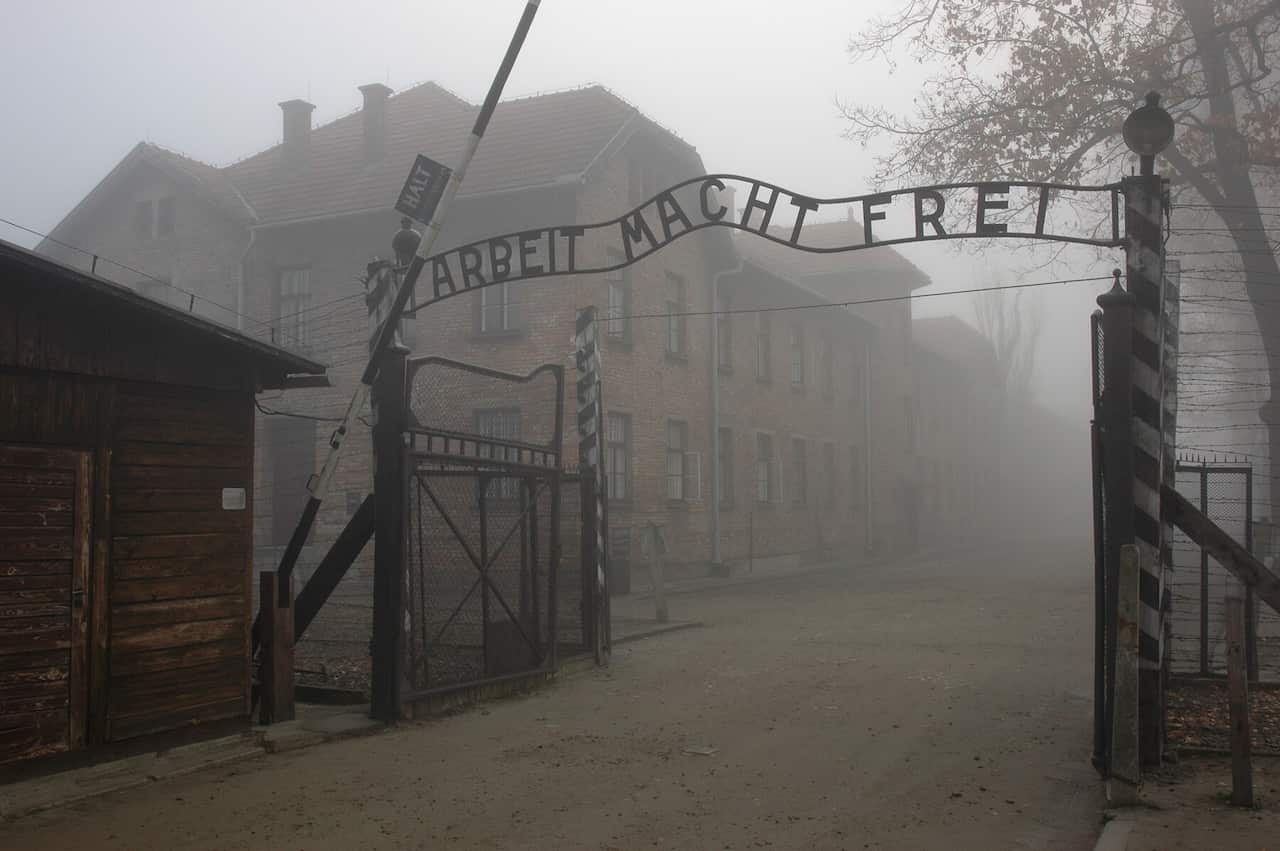 The former Nazi concentration and extermination camp Auschwitz I in Oswiecim, Poland 