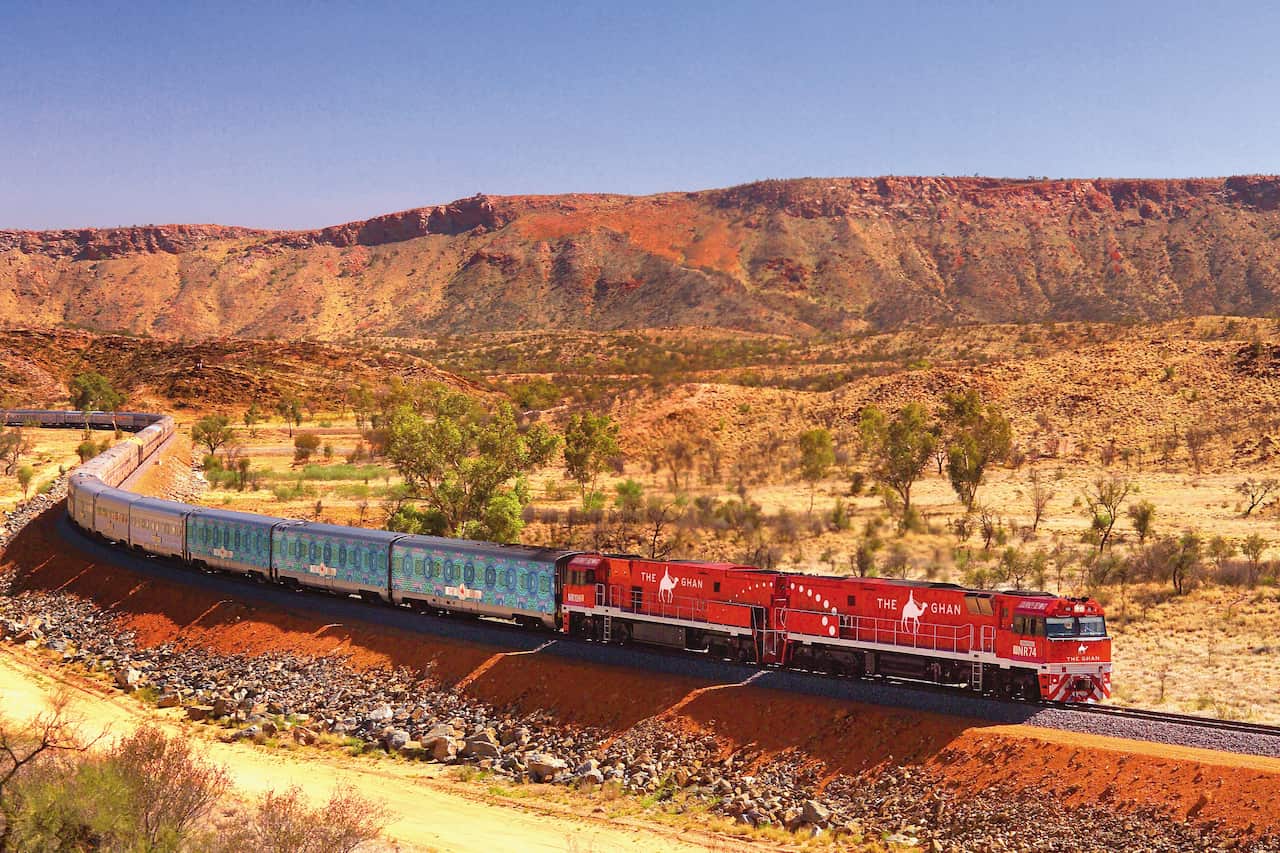 Parrtjima pushed the boundaries of what most people consider a conventional gallery - displaying Ms Mulladad’s work on three carriages of the Ghan.