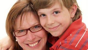 Rosie Batty with her deceased son Luke. 