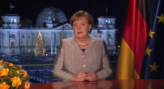 Chancellor Angela Merkel pledged to get her country more involved on the international stage.