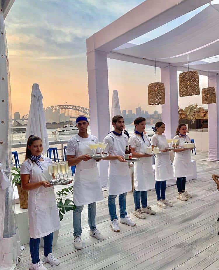 Black and White Waitors