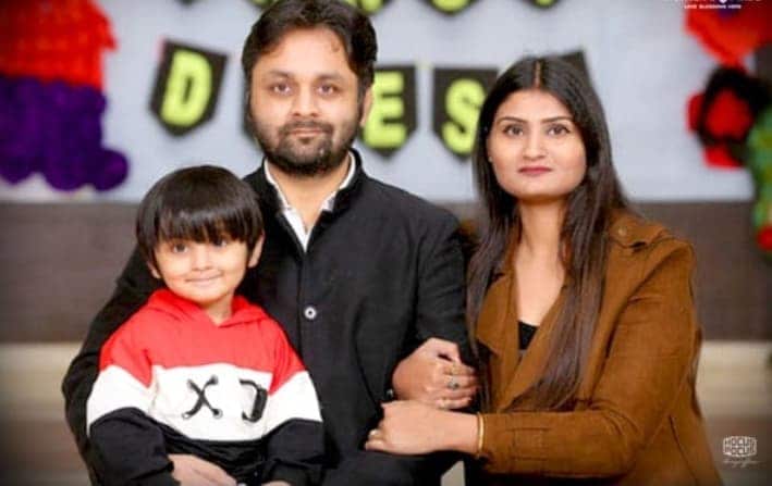 Guarav Malik , his wife and son have been apart since January. 