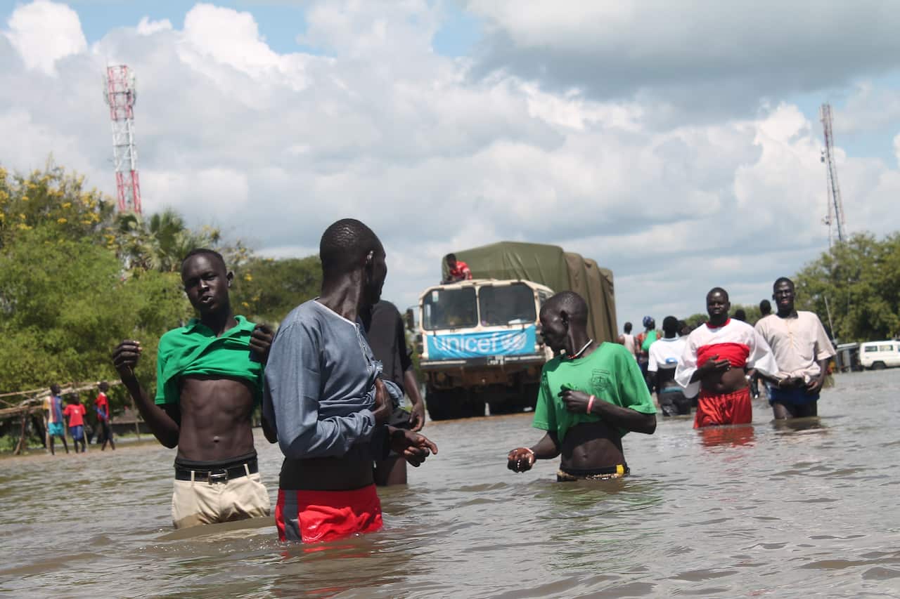 Nearly half a million people have been displaced. 