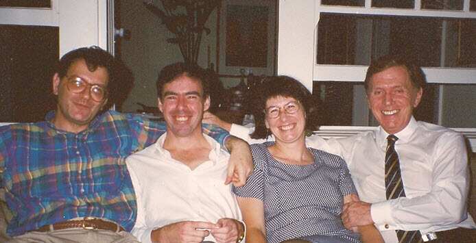 L-R: Professor Cooper, Dr Brett Tindall, Kathleen Kay and the Hon. Michael Kirby. 