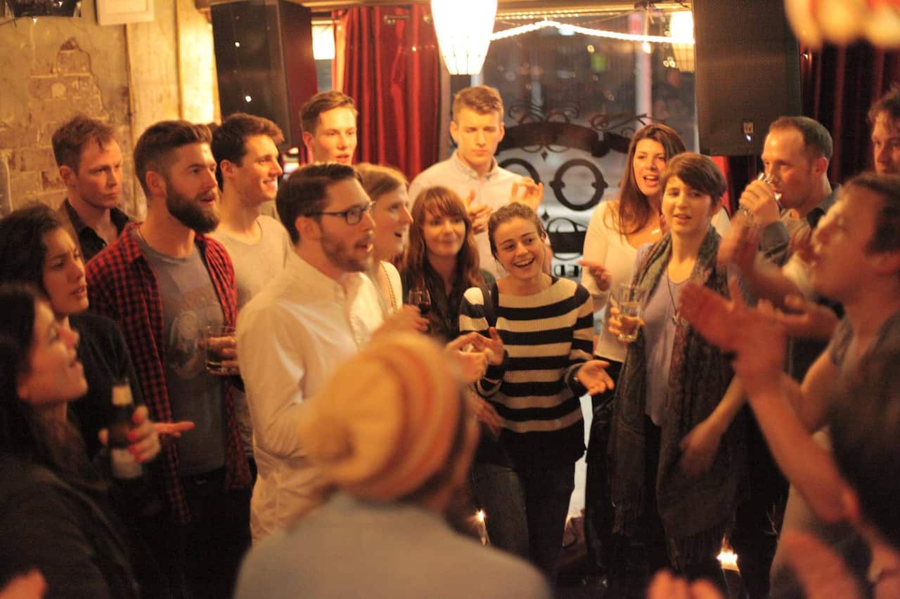 The Redfern Shanty Club start each of their weekly singalongs with an Acknowledgement of Country. 