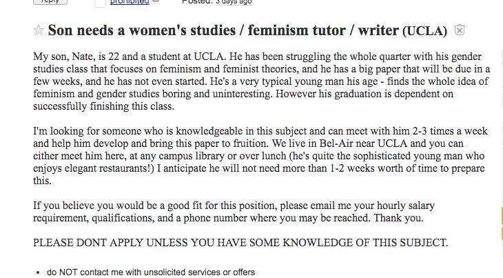 Femenism tutor