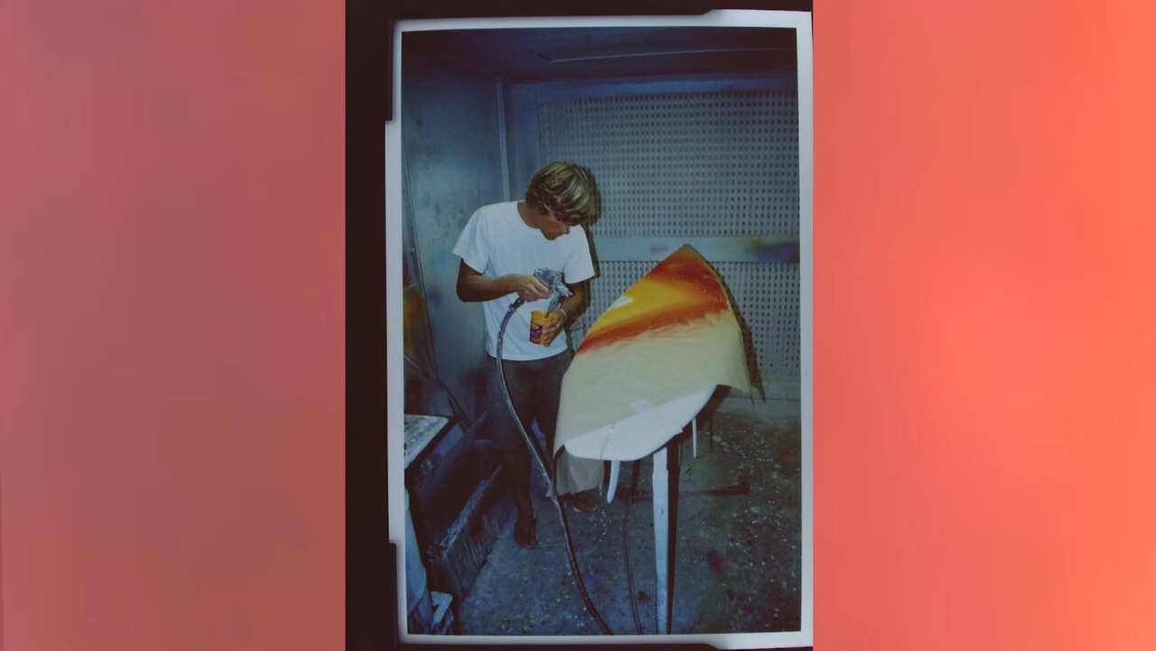 Hayden Cox shaped his first board at only 15 years old.