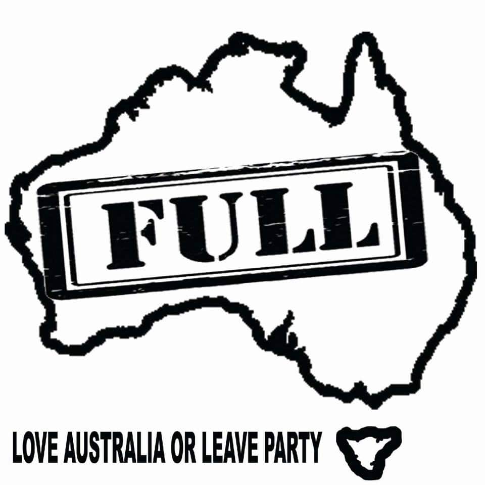 the Love Australia or leave it Party's logo.