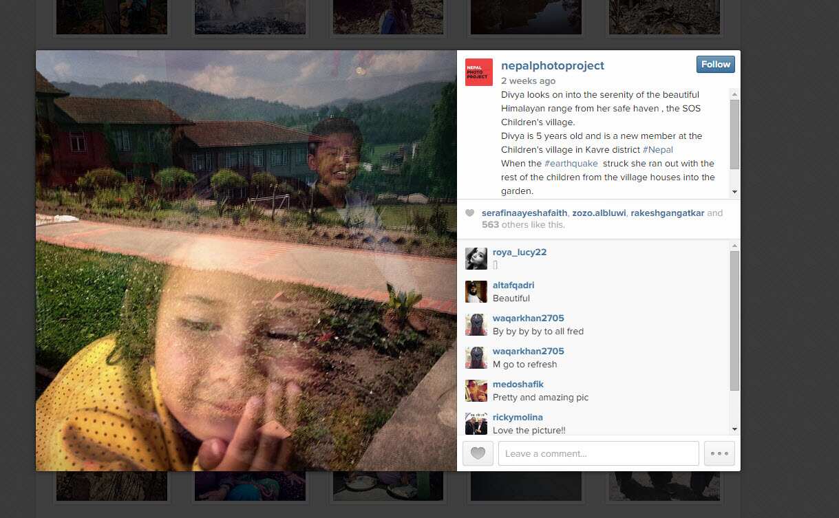 Divya is 5 years old and is a new member at the Children's village in Kavre district #Nepal  When the #earthquake  struck she ran out with the rest of the children from the village houses into the garden. Photo by @zishaanakbarlatif Nepal Photo Project 