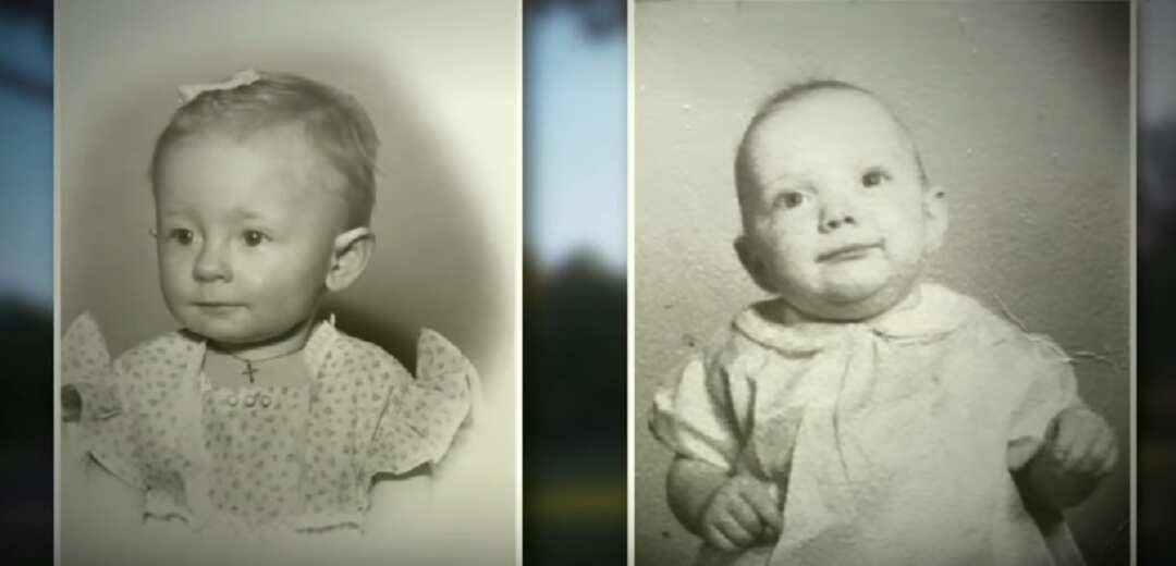 The two women as babies. 