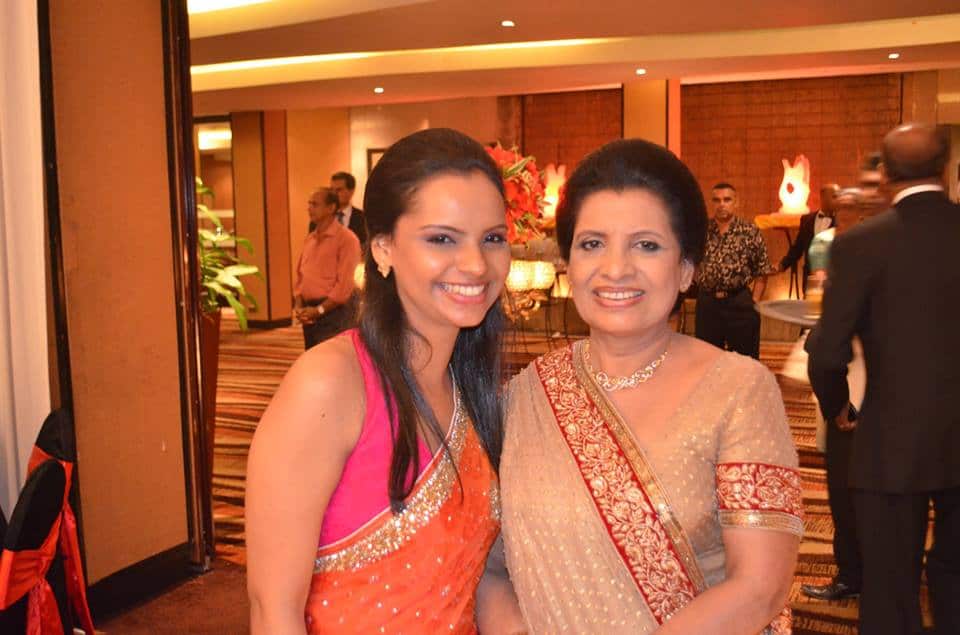 Television chef Shantha Mayadunne and her daughter Nisanga Mayadunne.