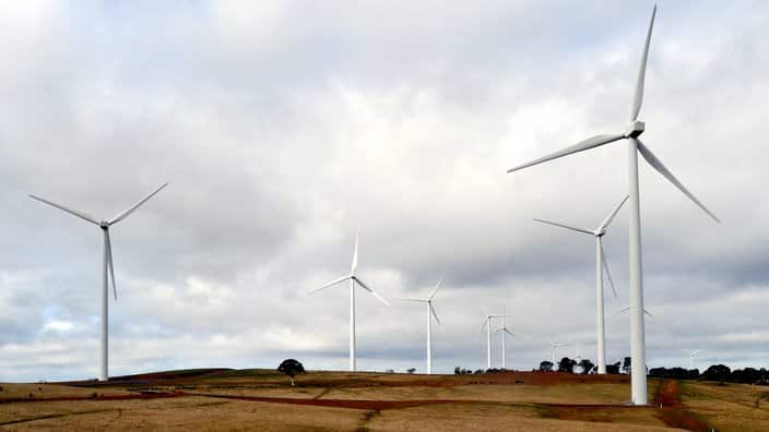 The Acciona windfarm near Gunning NSW