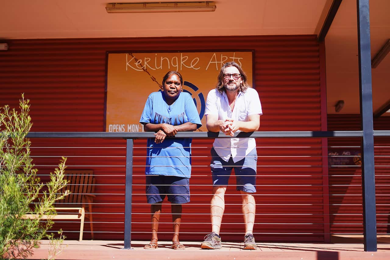 Keringke Arts has been called the “beating heart” of Ltyentye Apurte by the centre’s manager Bryce Hartnett. 