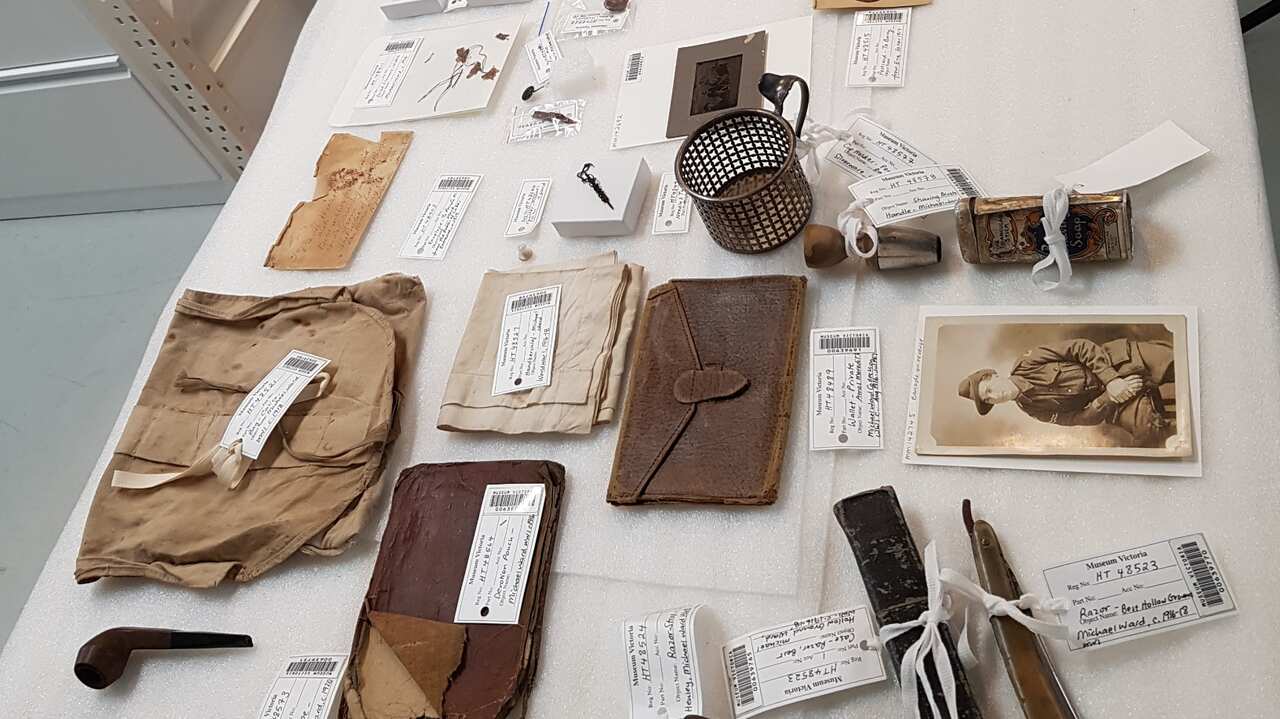 Some of the suitcases' contents.