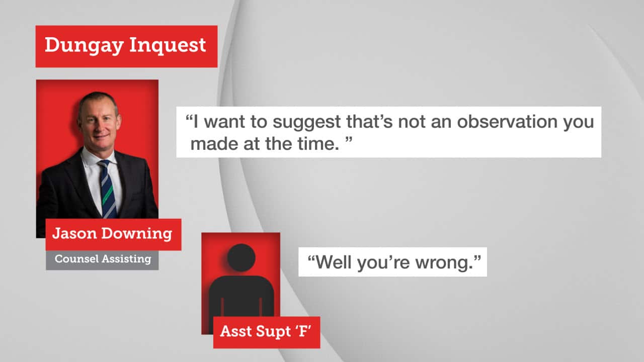 A quote from the Dungay inquest