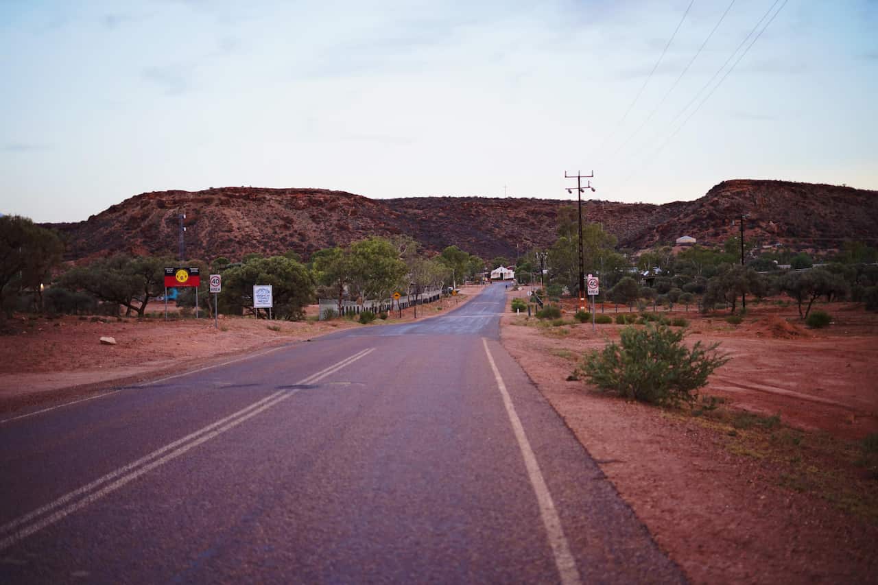 Keringke Arts is located in remote Santa Teresa or Ltyentye Apurte and gives artists a way to connect to their roots.