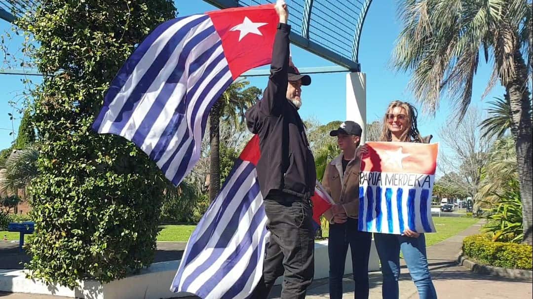 The rally in Sydney on Saturday.
