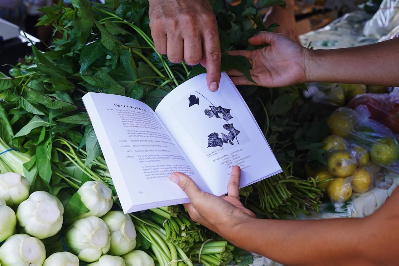 Ms Tejaya says the process of creating the artworks takes a lot of planning and visits to Darwin local markets.