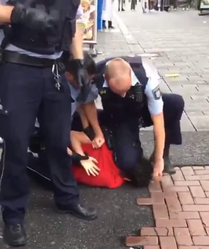 Footage of the violent arrest was posted to social media.