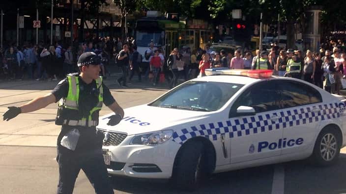 Car ploughs into pedestrians on Melbourne’s Flinders Street